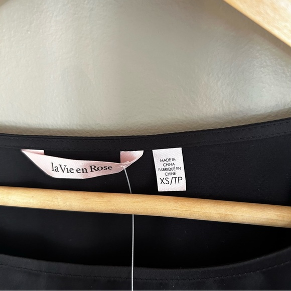 [NWT] la Vie en Rose | Women’s blouse | Size XS | Black - Picture 3 of 6